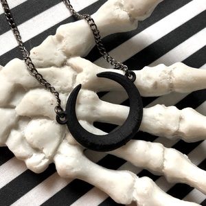 Witchy Black Moon Necklace - Rogue + Wolf